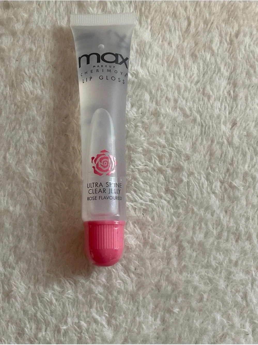 Max Cherimoya Ultra Shine Clear Jelly Lip Gloss - Pink Cap
